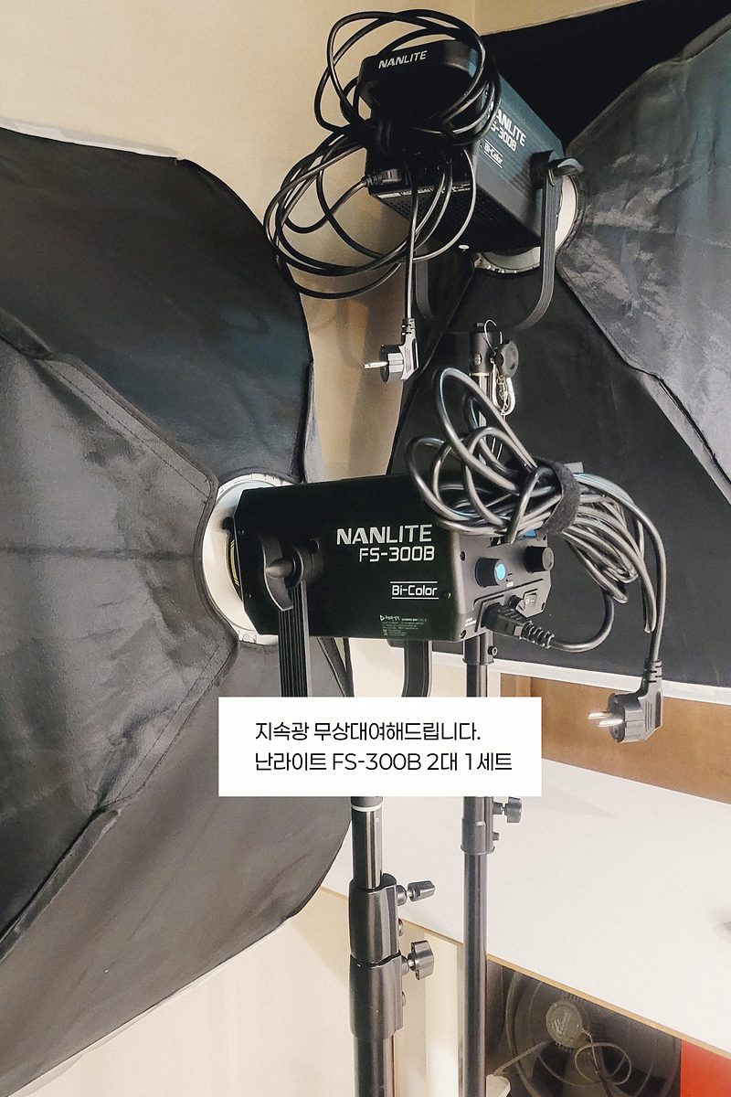 무상 대여 지속광 — 난라이트 FS-300B 2대